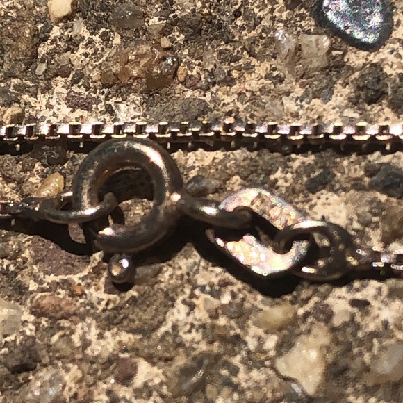 Peridot pave diamonds & sterling silver 9” pendant; marked Italy 925 & ring - Picture 7 of 11